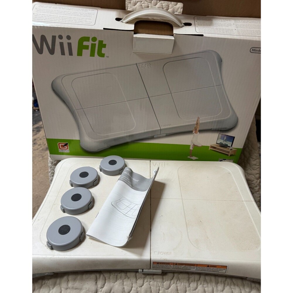 Nintendo Wii Fit Balance Board RVL-021 Complete In Box CIB Tested Works